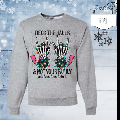 Deck the Halls and Not Your Family Skullie Hands