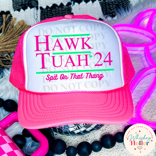 Hawk Tuah' 24 Pink and Green