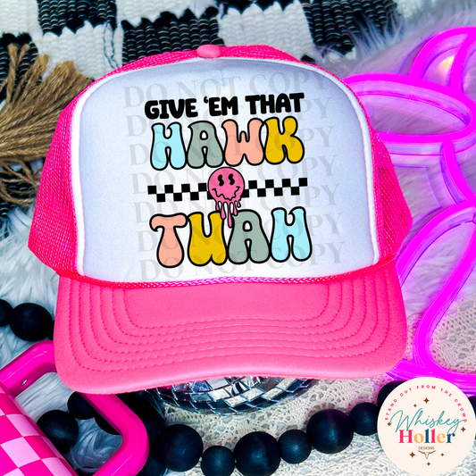 Hawk Tuah Smiley Hat