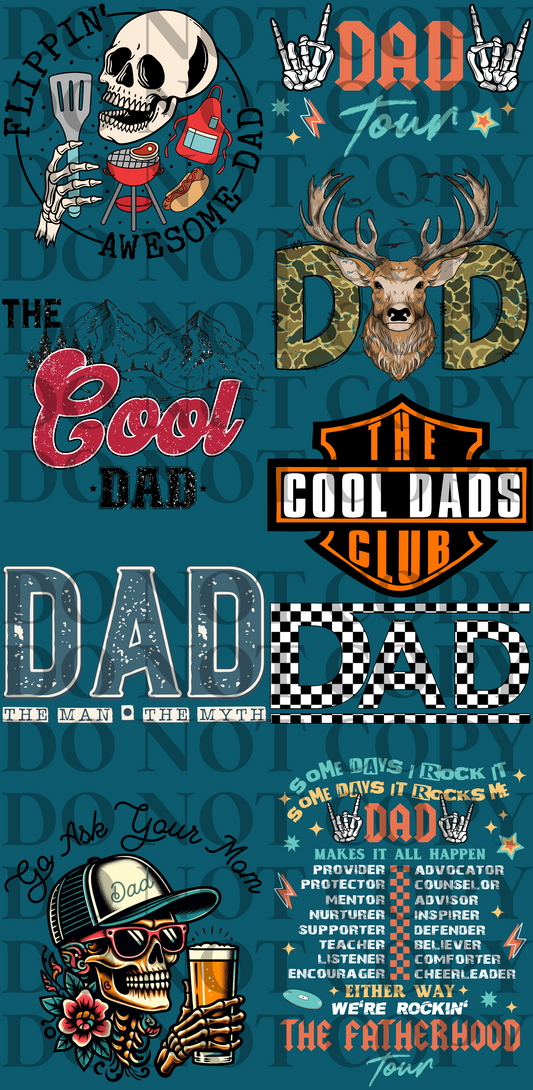 Dad Life Shirt Gang Sheet 22x45