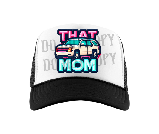 That Mom (White SUV) Faux Patch Hat Sized