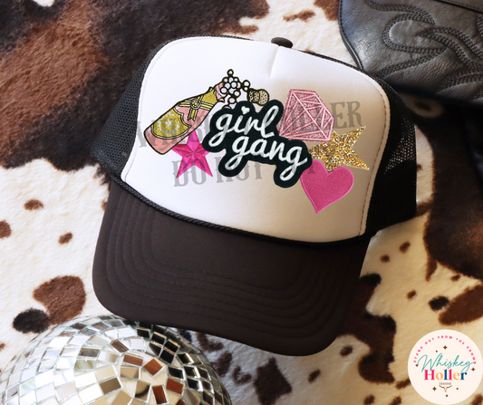 Girl Gang Faux Patch Hat