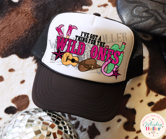 Pink Wild Ones Faux Patch Hat