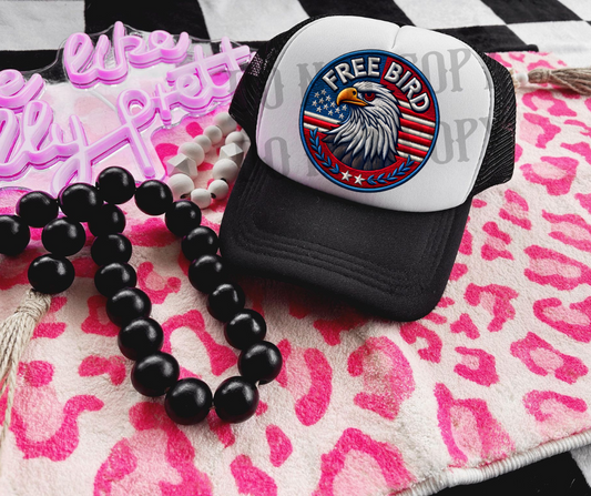 Free Bird Eagle Hat Patch