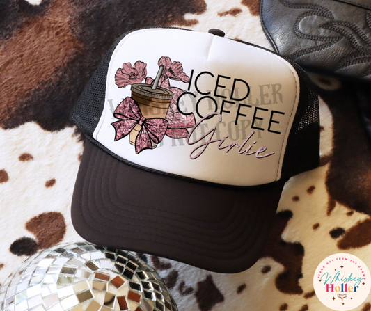 Iced Coffee Girlie Hat DTF