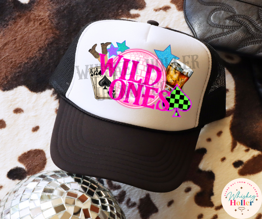 Wild Ones Neon Faux Patch Hat DTF